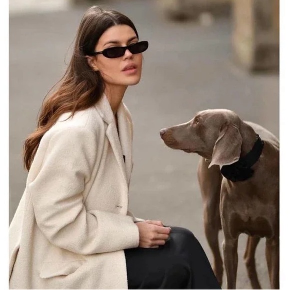 YSL SAINT LAURENT SL 557 BLACK CAT EYE OVAL SUNGLASSES - Picture 16 of 16